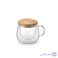 لیوان دمنوش 400 میل درب بامبو
