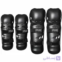 ست زانو و آرنج بند موتورسواری طرح فاکس ۴ تکه