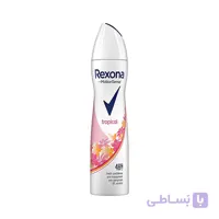 اسپری دئودورانت ضد تعریق زنانه رکسونا Rexona مدل تروپیکال Tropical