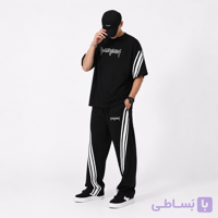 ست تیشرت شلوار مردانه سرمه‌ای نخ پنبه مدل Balenciaga | اسپرت و راحتی