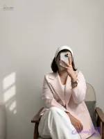 کت صورتی پودری بهار کد 40514