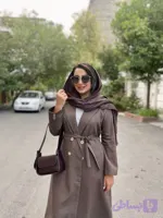 کت دیپلمات قهوه ای کلاسیک بلند