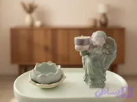 دکور فرشته و گل نیلوفری