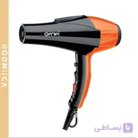 سشوار Gemei مدل GM_1766 رنگ مشکی نارنجی