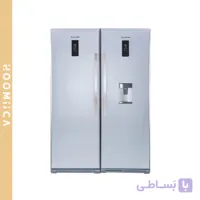 یخچال فریزر دو قلو بلانتون استیل روشن مدل BAH-RE1902
