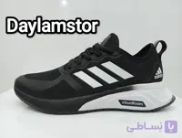 کتونی ادیداس کلودفوم مشکی‌سفید