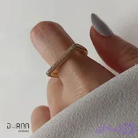 انگشتر فول نگین ژوپینگ مدل اِج لاین