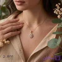 پلاک اشکی فول نگین ژوپینگ مدل «روناک»
