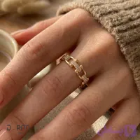 انگشتر ژوپینگ مدل تیفانی لینک نگین‌دار