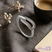 انگشتر نقره‌ای ژوپینگ مدل لینورا