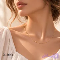 گردنبند ماری (هرینگبون) گرد ژوپینگ ۱ میلی‌متری