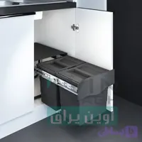 سطل زباله ارتفاع کوتاه ۳۲ لیتری پلاتین مدل ۴۱۳۲