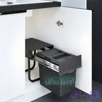 سطل زباله ارتفاع کوتاه 16 لیتری پلاتین مدل 4131
