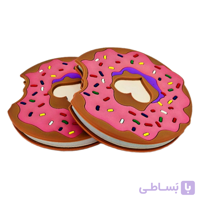 دفترچه دونات سیلیکونی معطر توت فرنگی