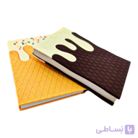 دفترچه بیسکویتی شکلاتی شیری عطری