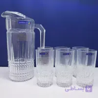 پارچ و لیوان لومینارک مدل الیزه اصلی 7 پارچه ساخت امارات سری گلد فرنس F2565E LUMINARC ELYSEES | ارسال رایگان