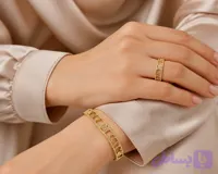 ست دستبند و انگشتر طرح پروانه برند اصلیYSX رنگ ثابت و ضدحساسیت 3