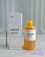 تونر روشن‌کننده و لایه‌بردار مدی‌کیوب مدل Kojic Acid Turmeric حجم ۲۵۰ میلی‌لیتر