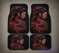 کفپوش خودرو یونیورسال طرح SAMURAI DRAGON
