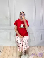 تیشرت شلوارک/ست راحتی/لباسزنانه/تیشرت شلوار/لباس خواب (کد CA6GX)