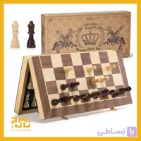 ست شطرنج چوبی مغناطیسی تاشو وارداتی ASNEY