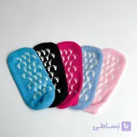 جوراب سیلیکونی مراقبت و ضد ترک پا (رنگ رندوم)