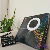 رینگ لایت حرفه ای Yidoblo مدل QS480E II توان 96 وات 45 سانتی مترbi color آفتابی و مهتابی (قوی ترین رینگ لایت نورپردازی)