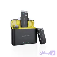 میکروفون یقه ای بیسیم 360 درجه گرین 2in1 مدل GN2IN1MIC360D حرفه ای