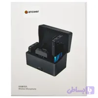 میکروفون بی سیم یقه ای مدل انسر Answer M2 2in1 Wirreless Microphone ( اورجینال )