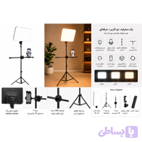 کیت نورپردازی تولید محتوا سافت لایت RL-24 همراه سه پایه موبایلی T Answer