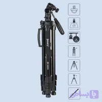 سه پایه دوربین و موبایل جیماری مدل Jmary KP-2274 | ارتفاع 167 سانتی متر، تحمل وزن 3 کیلوگرم و قابلیت T شدن