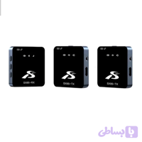 میکروفون یقه ای بی سیم مدل SX85 Dual Mic دو عددی مناسب اندروید و آیفون