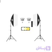 کیت تک شاخه ویدیو لامپ video lamp kit with softbox با گارانتی