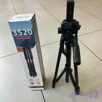 سه پایه نگهدارنده موبایل و دوربین حرفه ای مدل TRIPOD-3520 همراه کیف و هولدر موبایلی