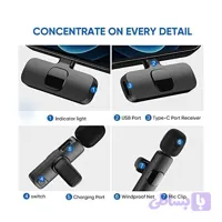 میکروفون یقه ای بیسیم مدل wireless تک کاربر