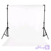 کیت تولید محتوا پرده کروماکی و عکاسی سه عددی همراه با پایه پرتابل نگهدارنده (امکان انتخاب رنگ فون ها)