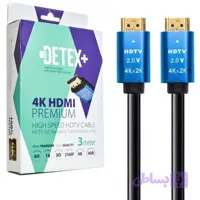 کابل 3متری HD TV برند دیتکس 4K سوکت آبی