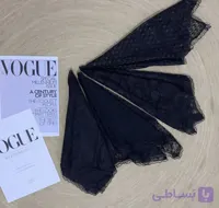 مینی اسکارف توری سه گوش دور دانتل