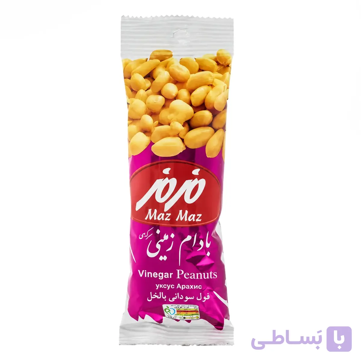 بادام زمینی نمکی مزمز مقدار ۳۵ گرم &ndash; انبه