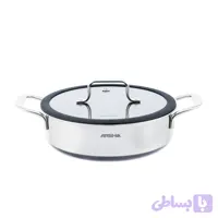 ماهیتابه دو دسته 24سانت کف لیزری عرشیا مدلSS622-3699