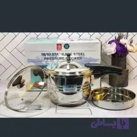 زودپز 7لیتری تک دسته مشکی استیل نگیر