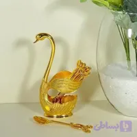 جاقاشقی طرح قو به همراه قاشق چای خوری