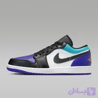 اسنیکر اورجینال Airjordan1 low مدل teal purple