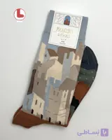 جوراب زنانه moxiao ماکسیو طرح دهکده Village
