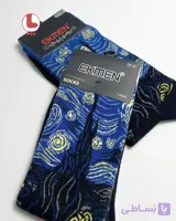جوراب مردانه اکمن EKMEN طرح شب پر ستاره ونگوگ Van Gogh The Starry Night