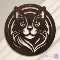 تابلو دکوراتیو چوبی مدل Feline