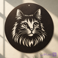 تابلو دکوراتیو چوبی مدل Mystic Cat