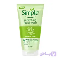 ژل شستشو صورت سیمپل مدل refreshing حجم 150 میلی لیتر