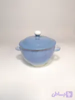 سوپ خوری چینی درب‌دار آبی