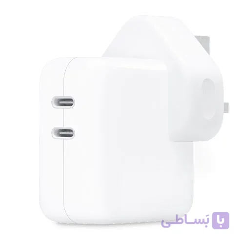 شارژر دیواری اپل مدل Dual USB-C Port توان ۳۵ وات